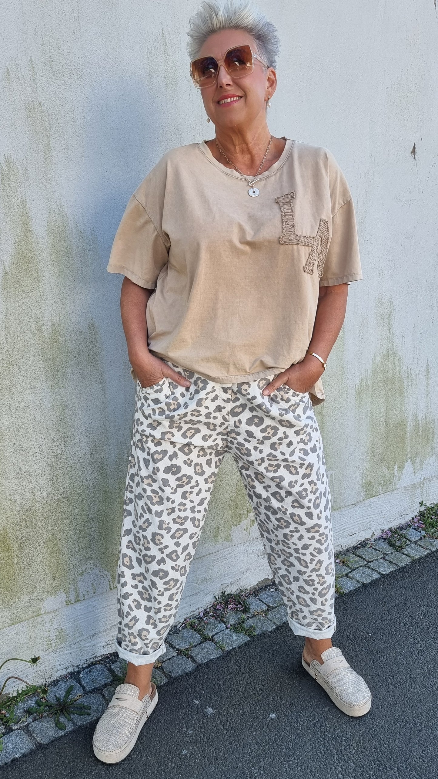 Hanna leo bukse beige