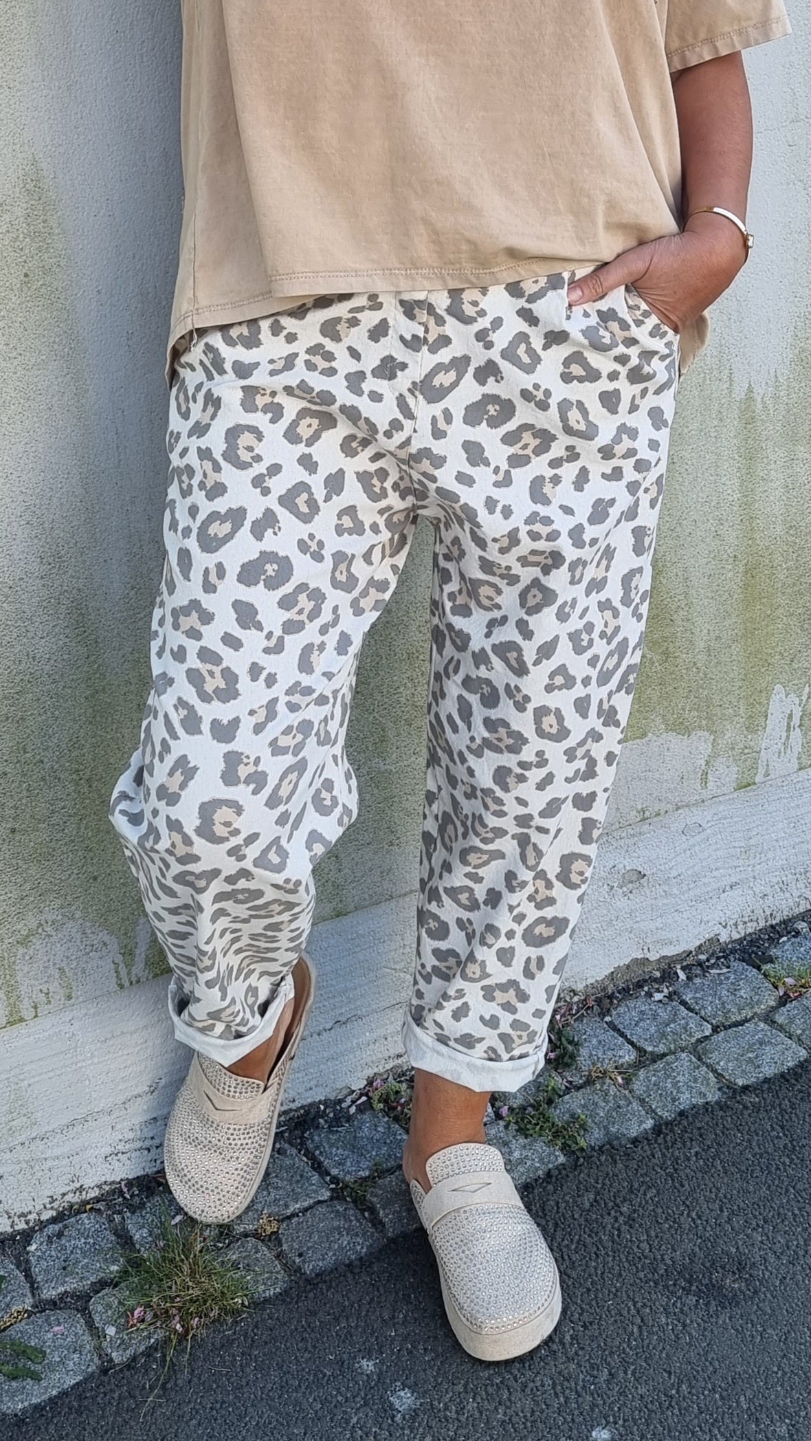 Hanna leo bukse beige