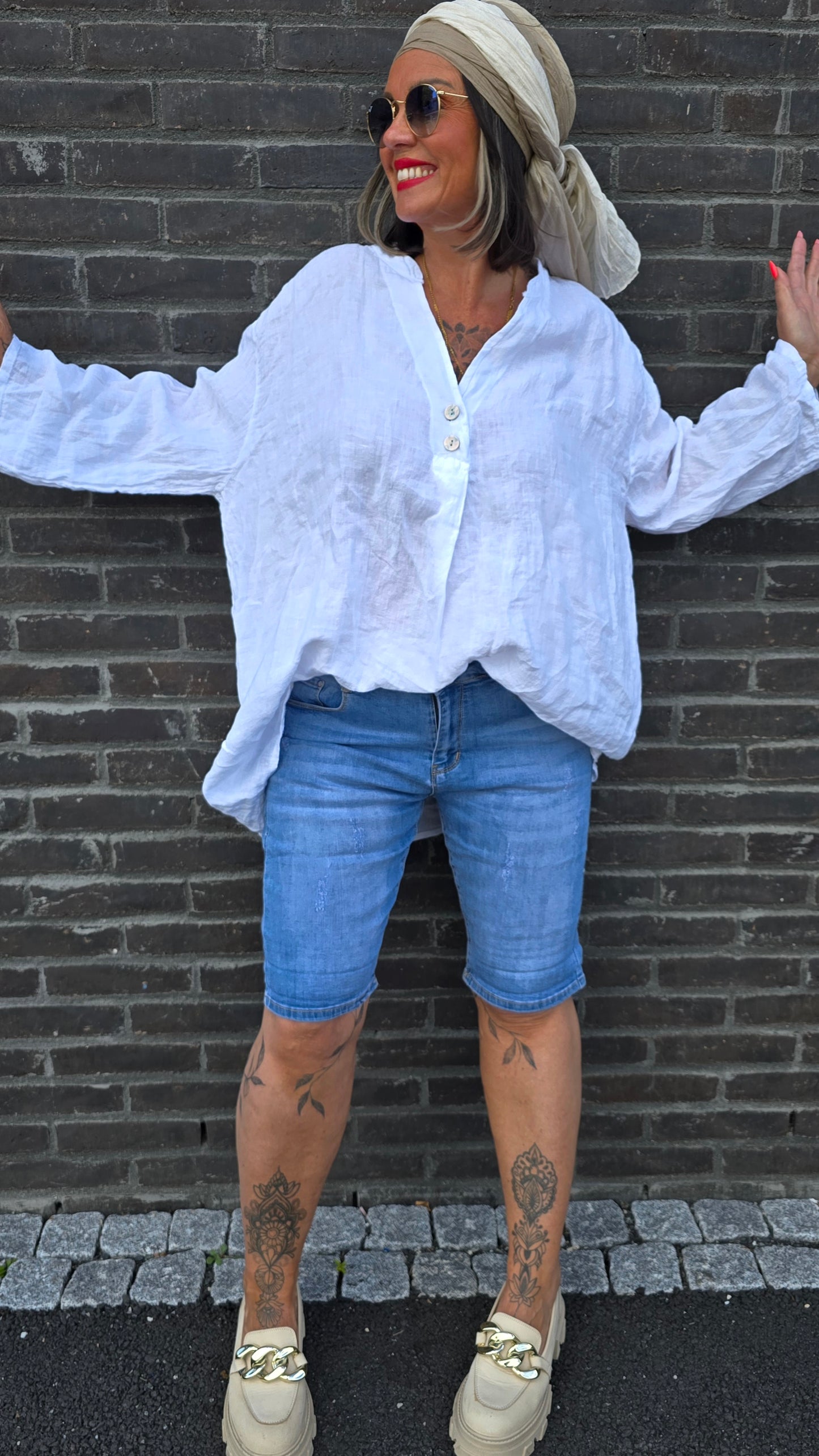 Nina denim shorts
