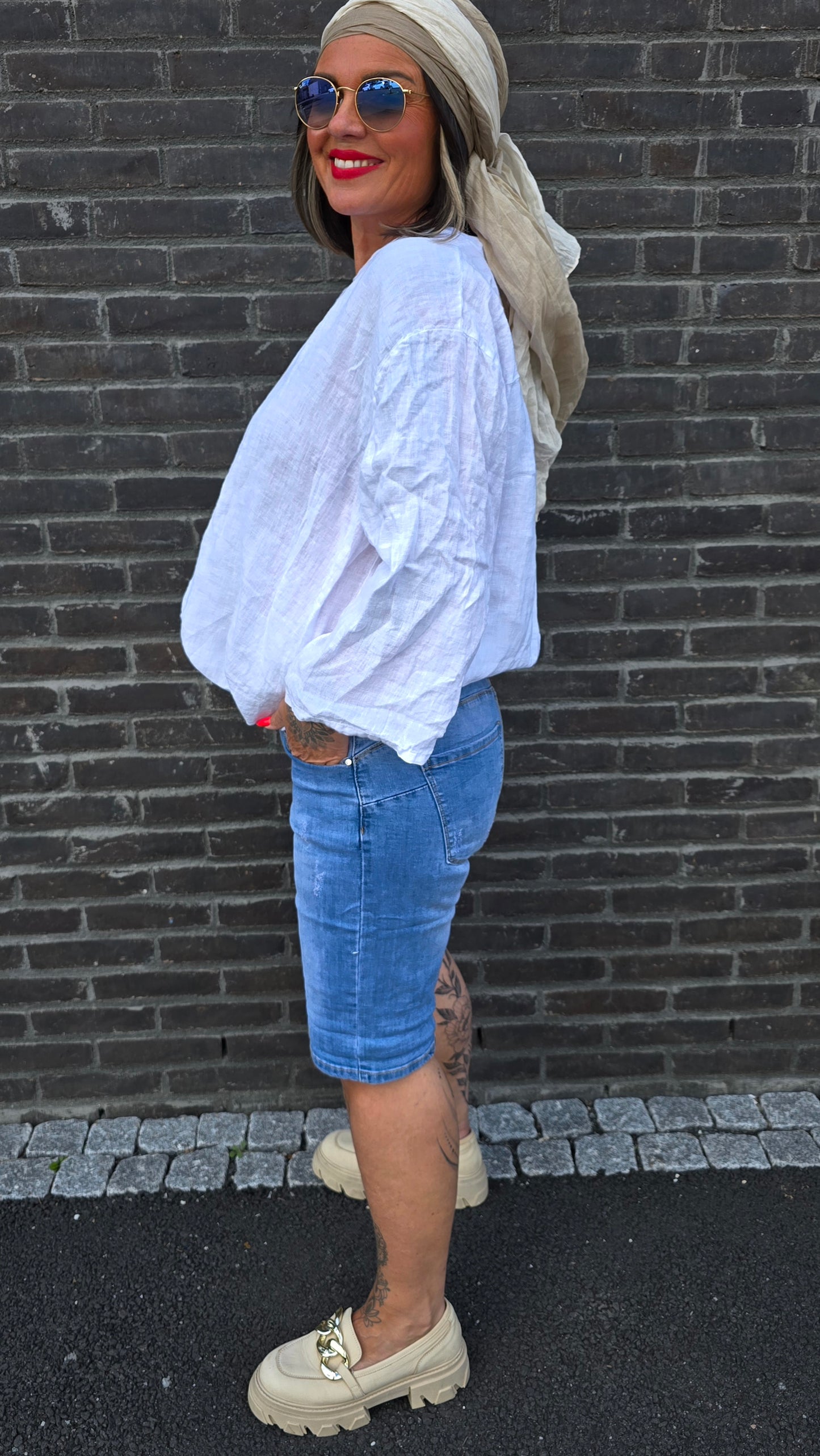 Nina denim shorts