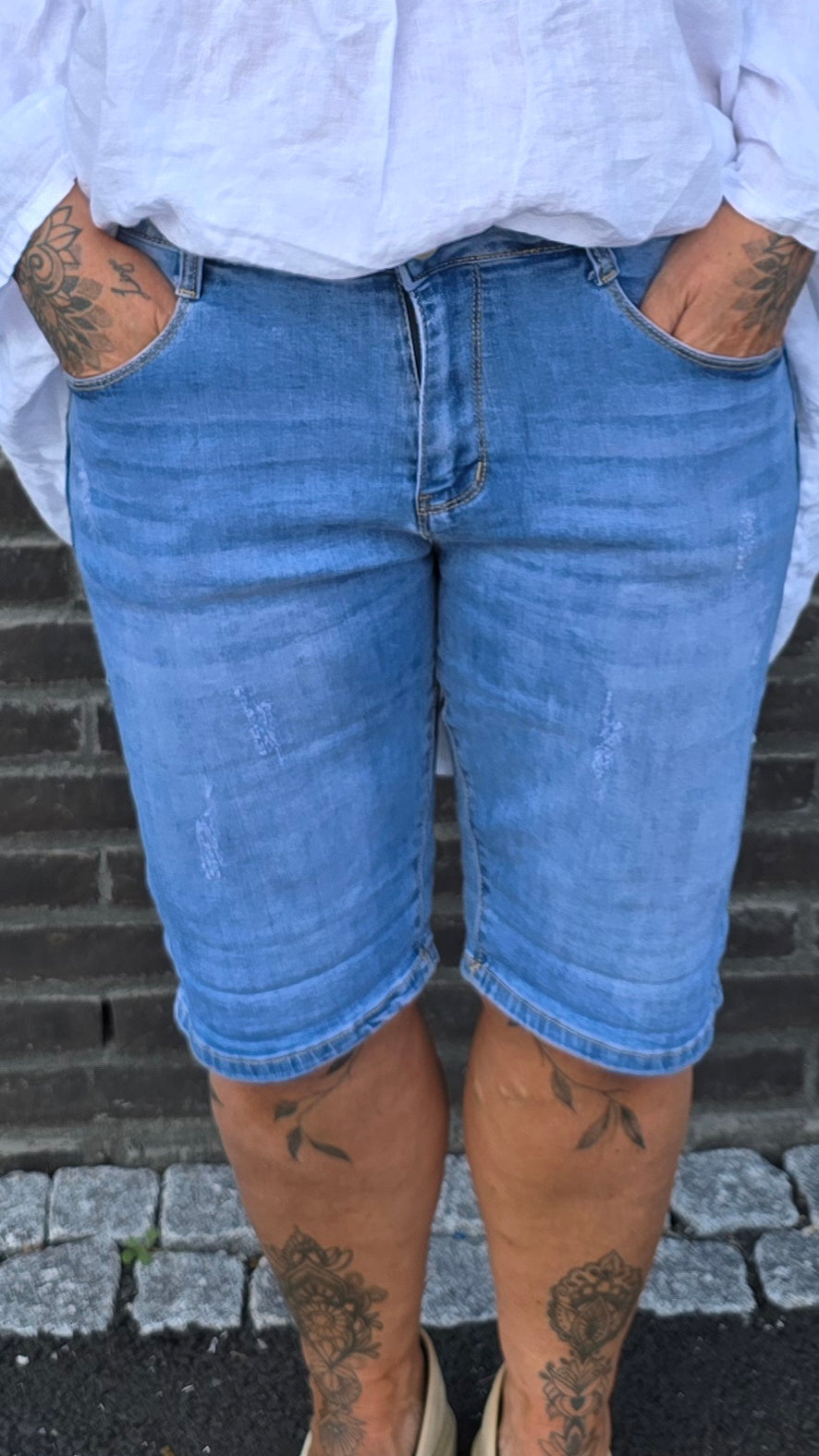 Nina denim shorts