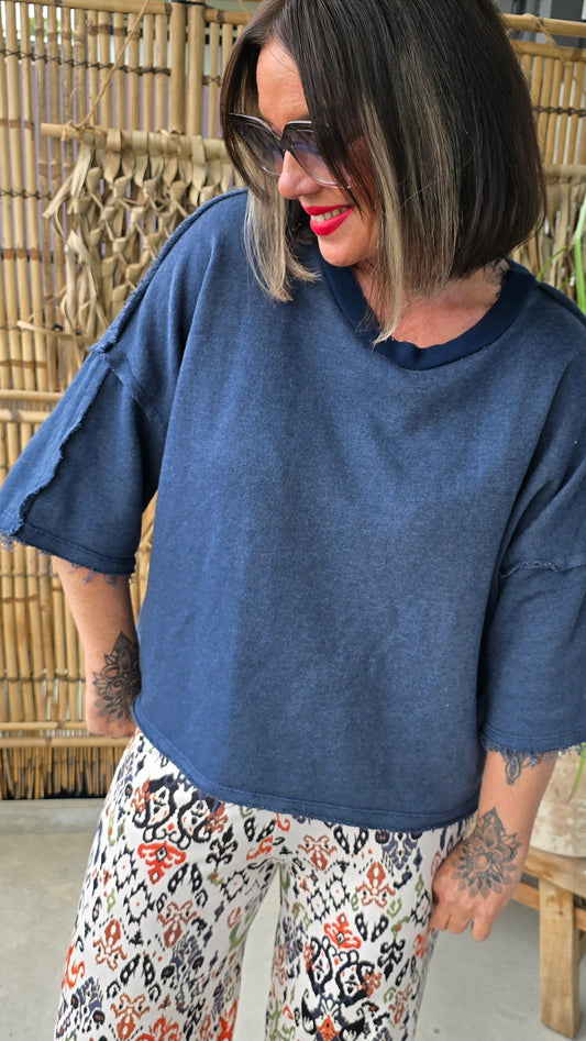 Petronella topp navy