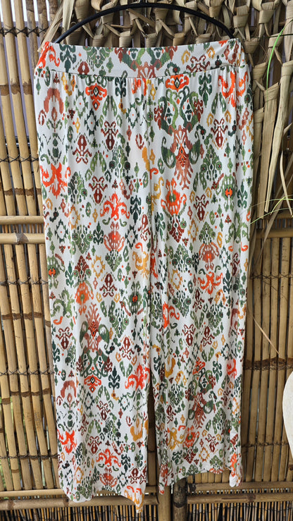Hilde bukse kaki print