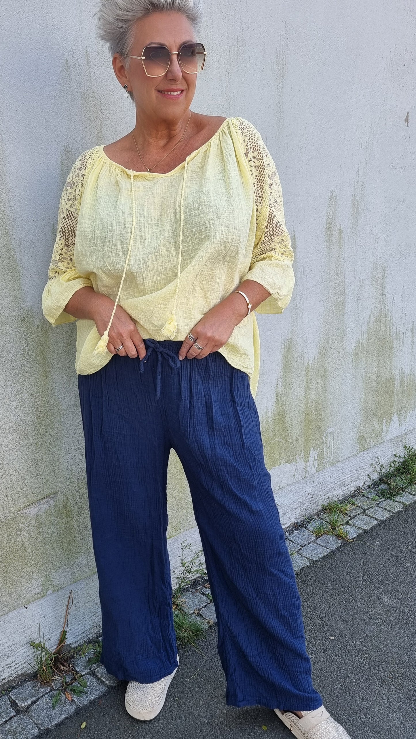 Silje bukse navy