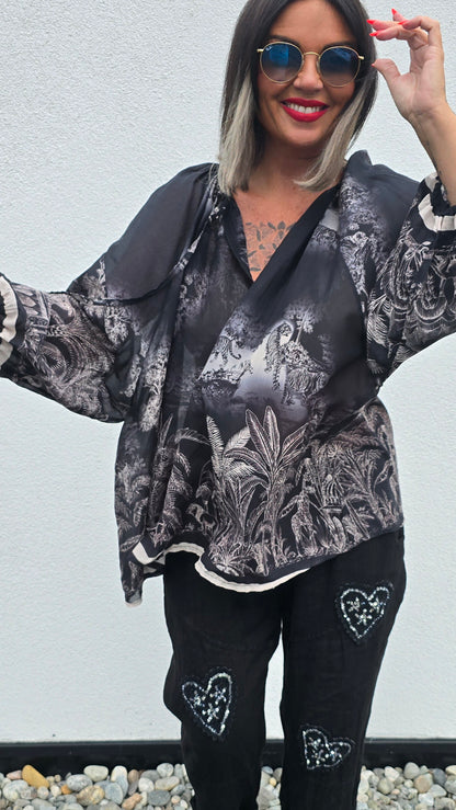 Stina bluse svart