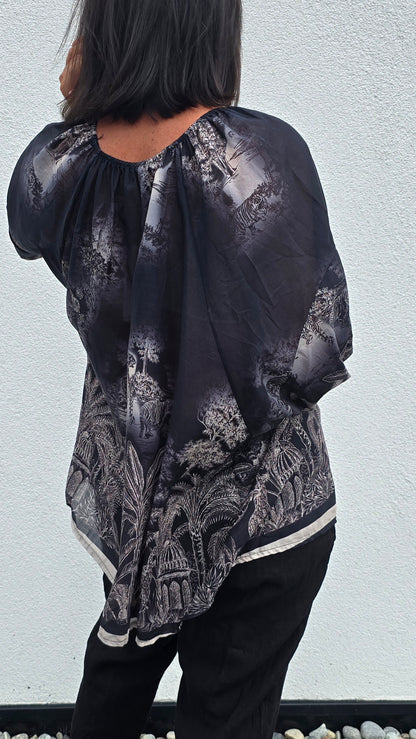 Stina bluse svart