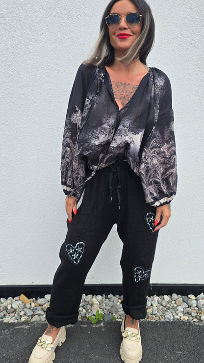 Stina bluse svart