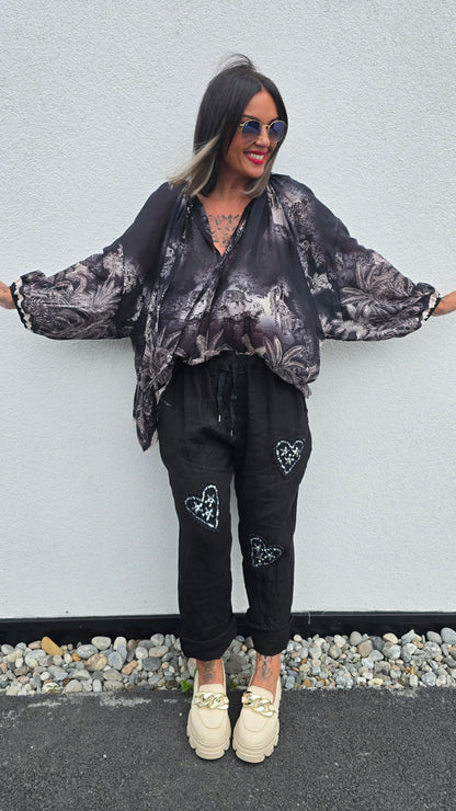 Stina bluse svart