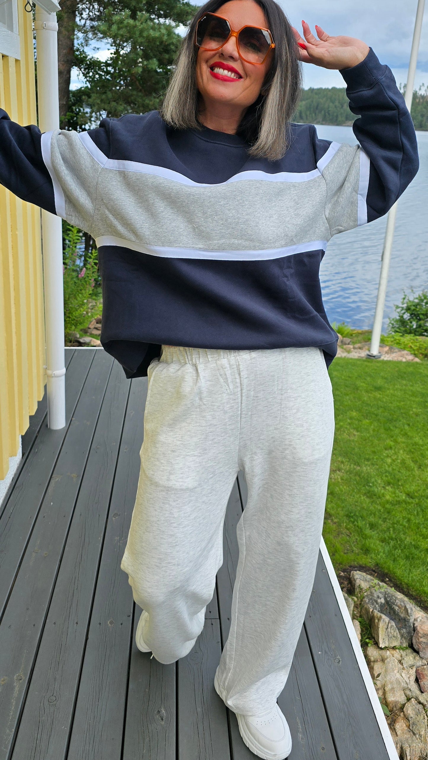 Maria jogger bukse grå