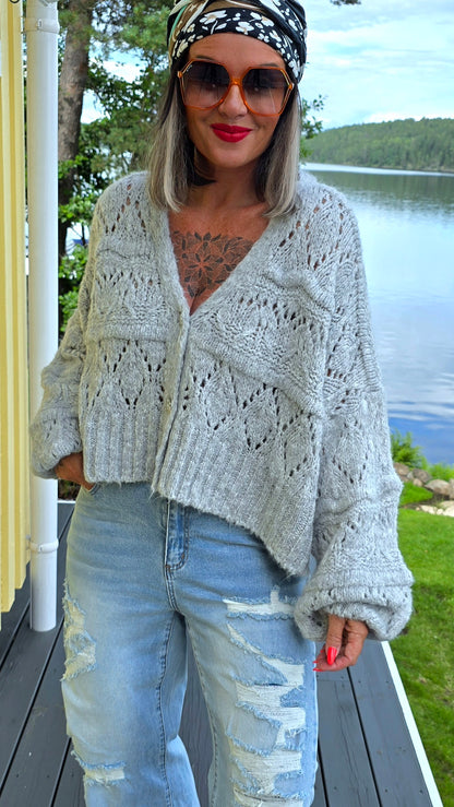 Millie kardigan jakke grå