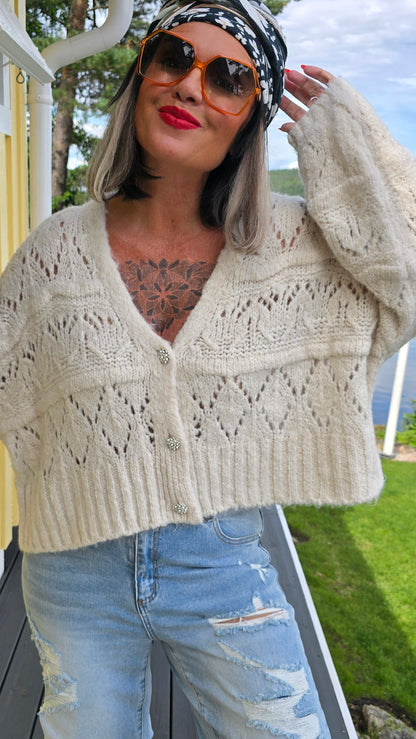 Millie kardigan jakke beige