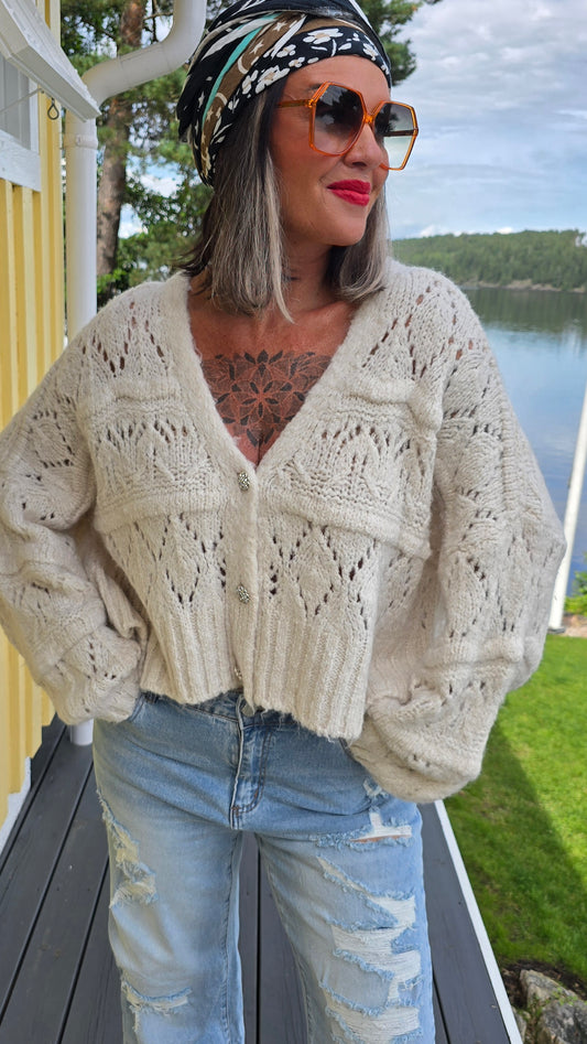 Millie kardigan jakke beige