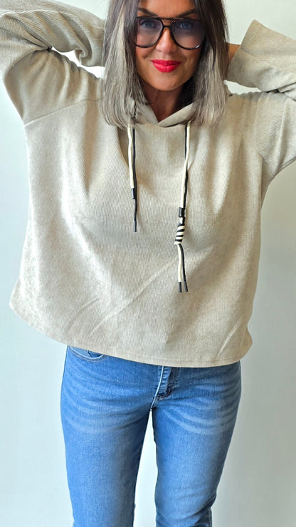 Sofie hette genser beige