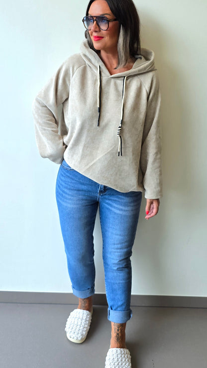 Sofie hette genser beige