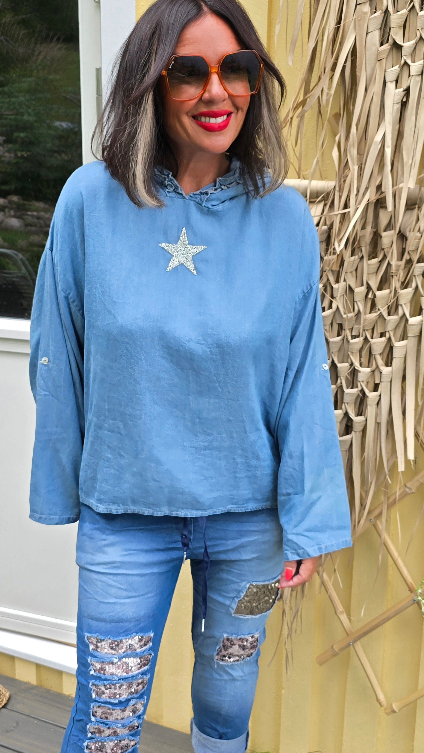 Denim hette topp