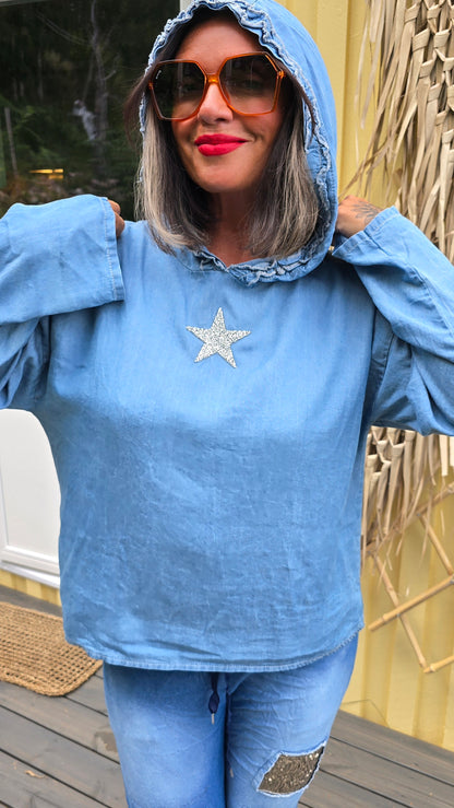 Denim hette topp