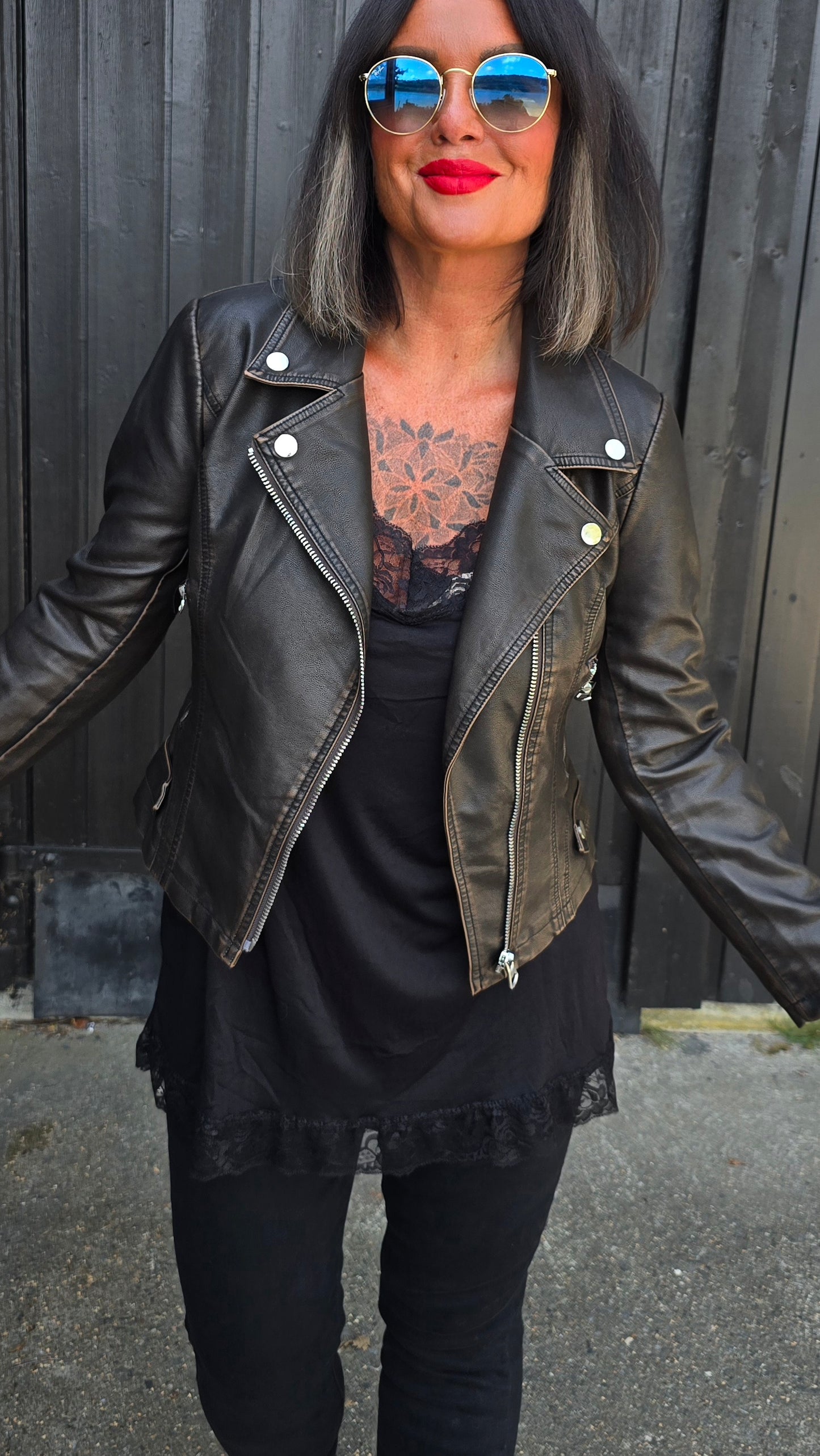 Wendy jakke brunsvart