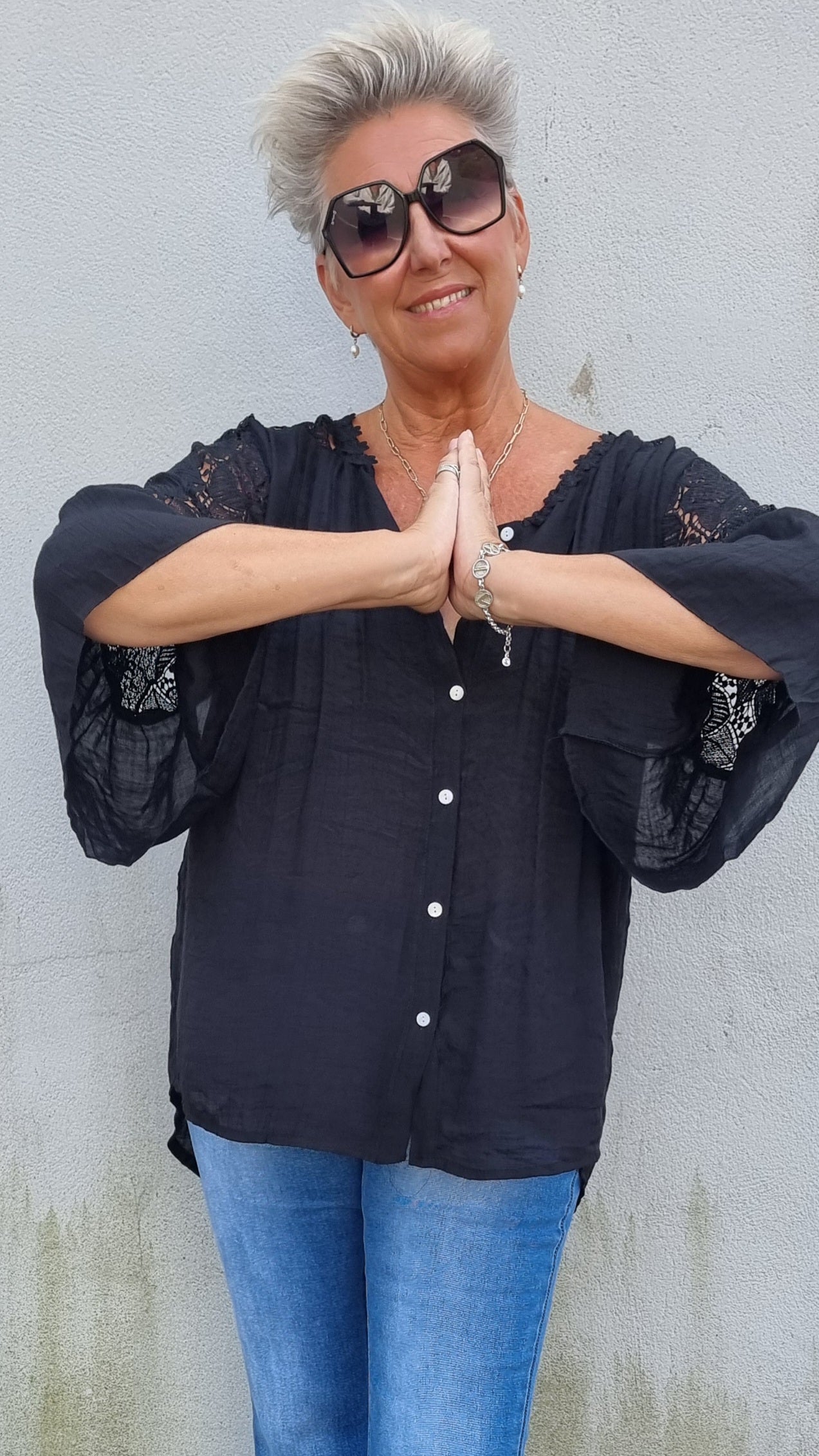Nadja skjorte bluse svart
