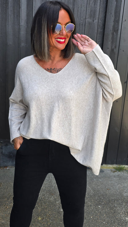 Malena genser beige