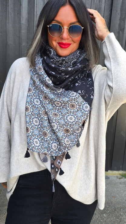 Leila skjerf svart