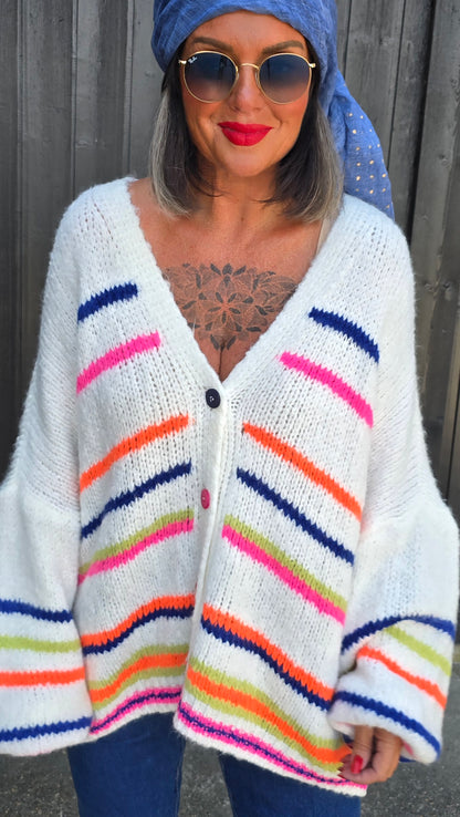 Miranda genser jakke creme