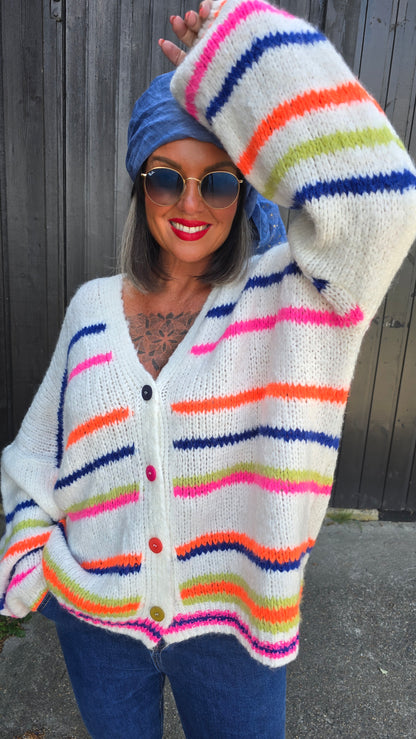 Miranda genser jakke creme