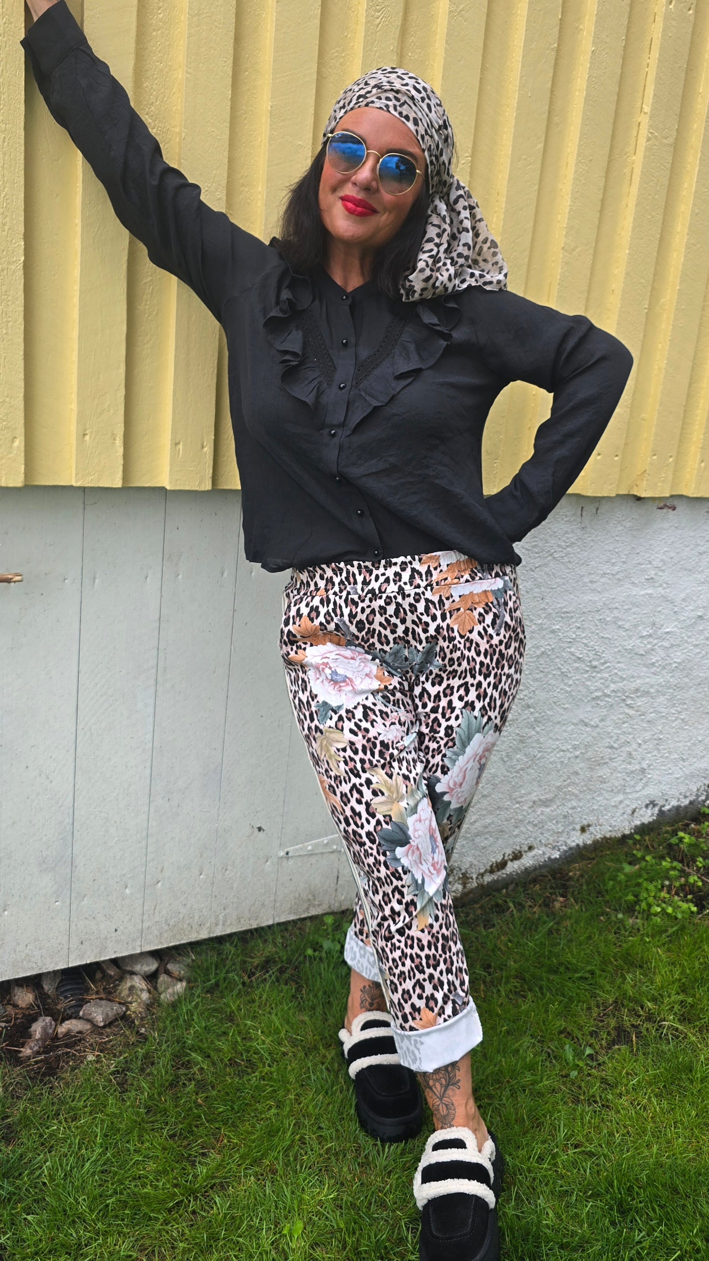 Samira skjortebluse svart