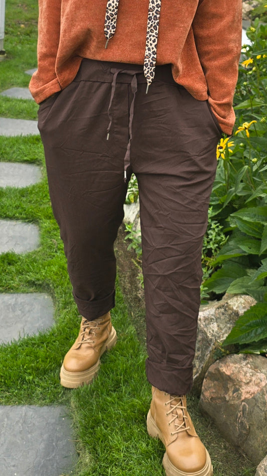 Nicky pant brun
