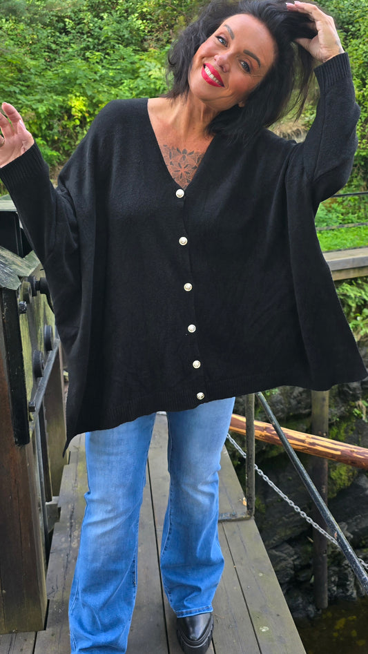 Enya genser jakke svart