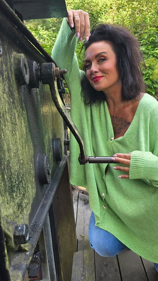 Enya genser jakke grønn