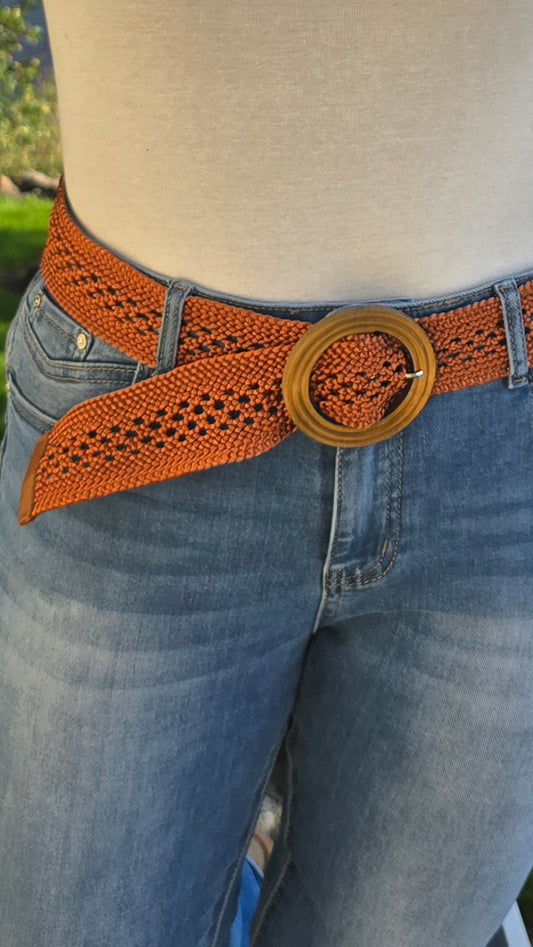 Braided Belt Rust