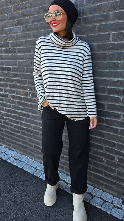 Annie turtleneck genser svart