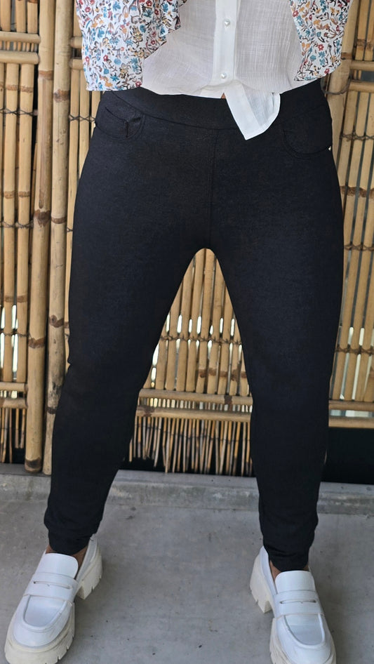 Wendy leggings bukse gråsvart