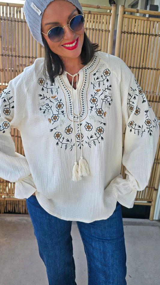 Marion bluse creme