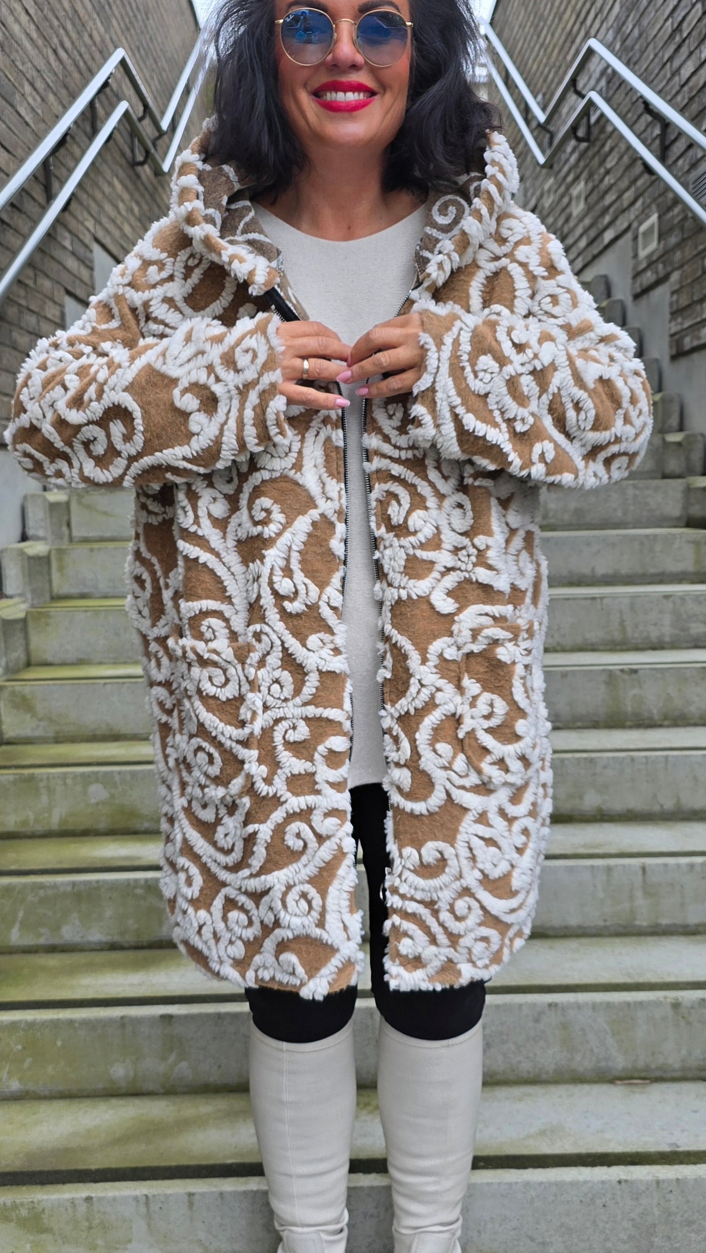 Kine hette jakke camel
