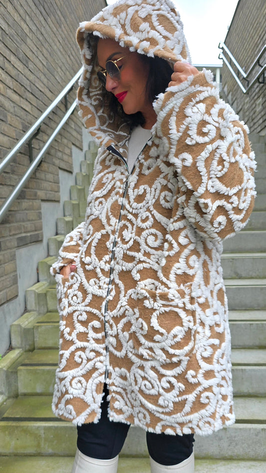 Kine hette jakke camel