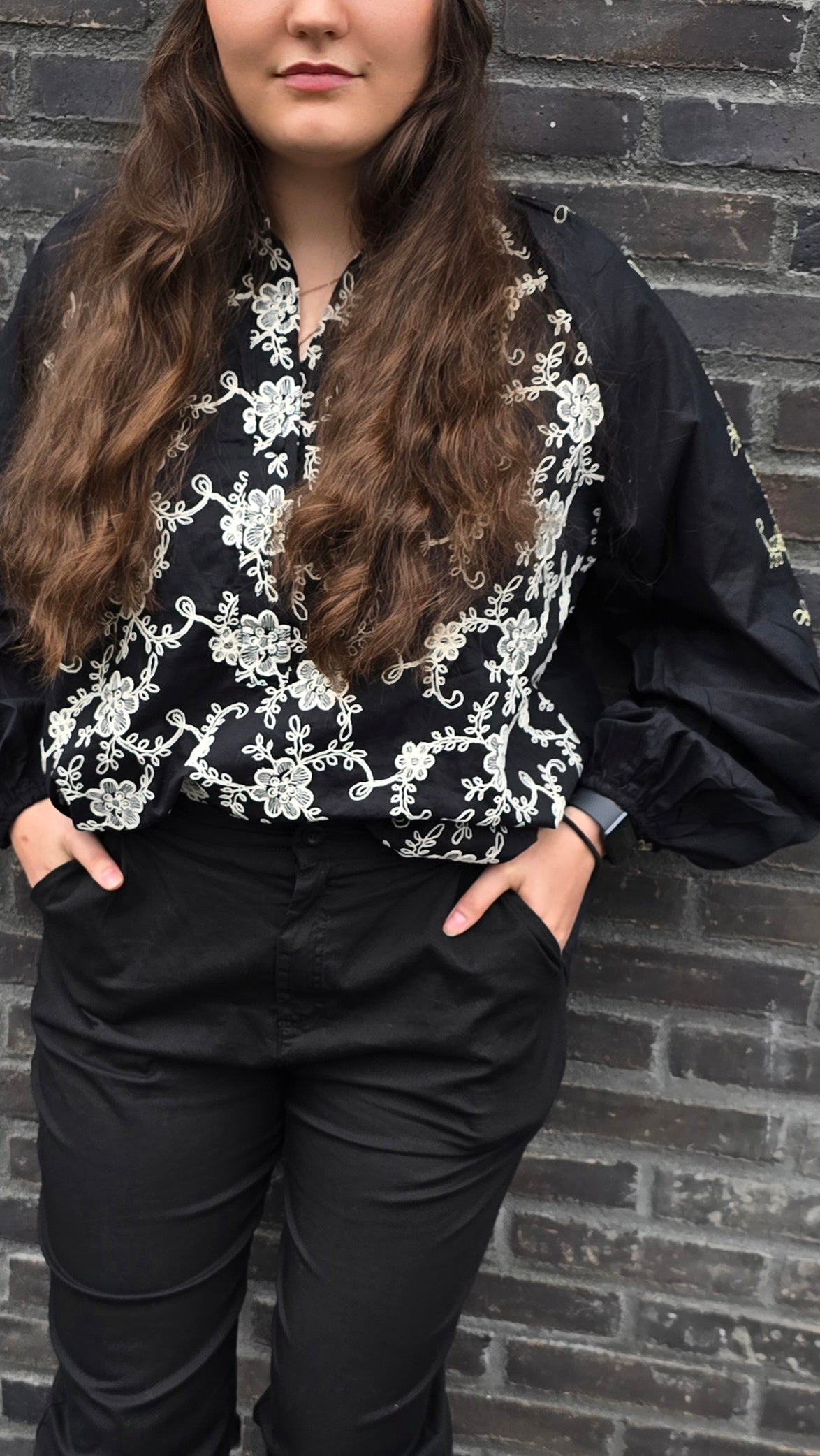 Chatarina bluse svart
