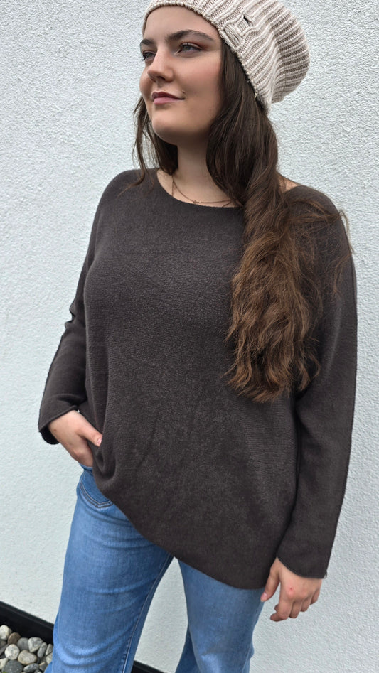 Sunniva genser brun