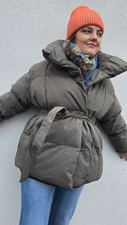 Alexandra jakke mørk taupe