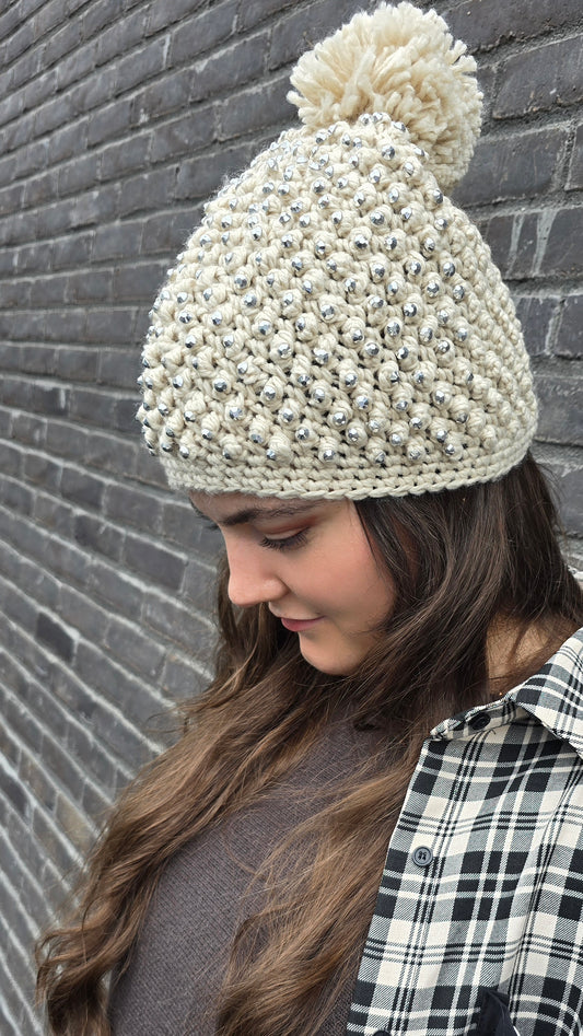 Bling Beanie Beige