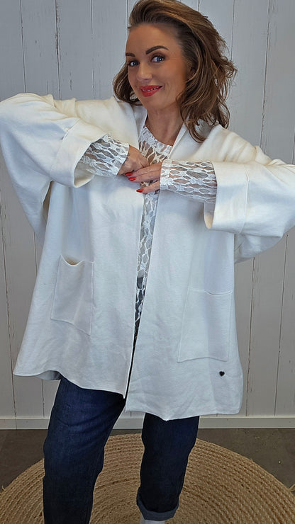 Olivia open cardigan offwhite