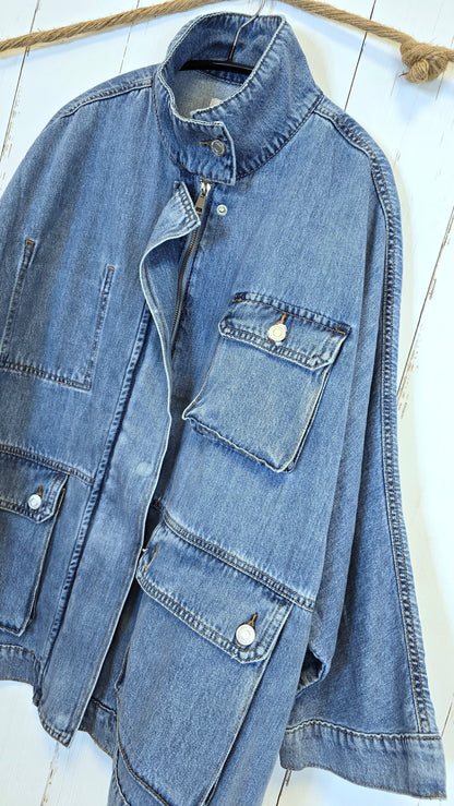 Ane denimjakke blå