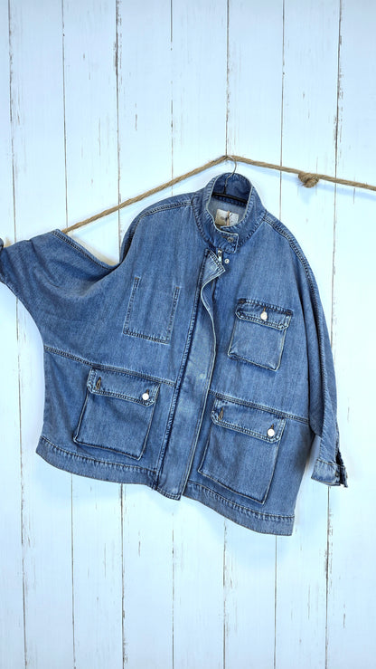 Ane denimjakke blå