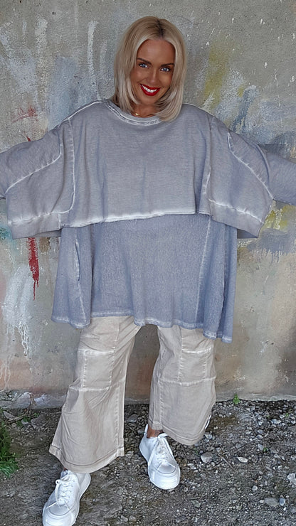 Wide extra short sweat cement