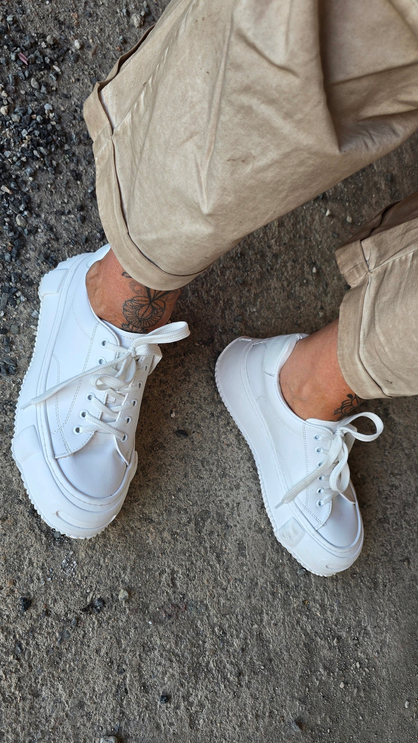 Plü shoe hvit