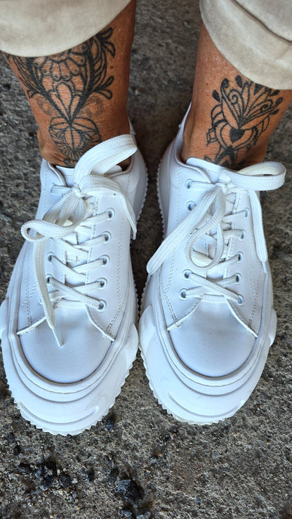 Plü shoe hvit
