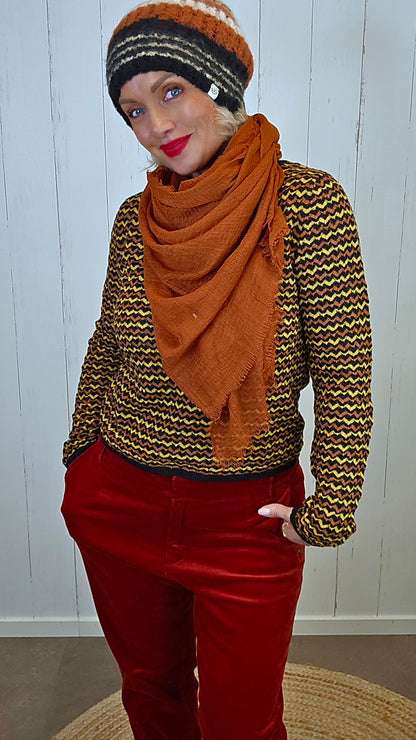 Izzy skjerf terracotta