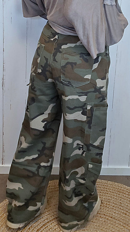 Camo barrel bukse