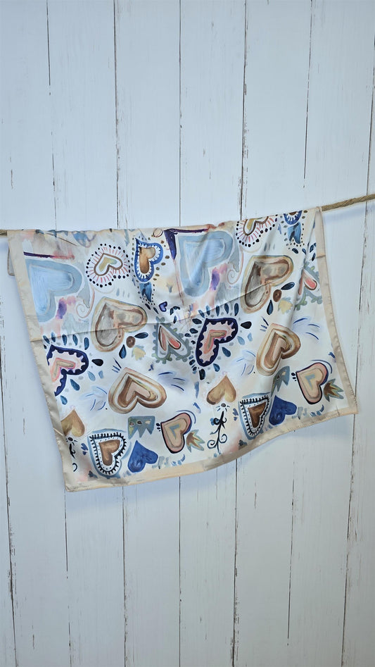 Rosita skjerf med hjerter