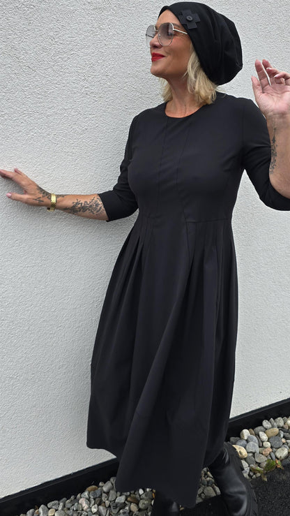Heide kjole technical jersey svart
